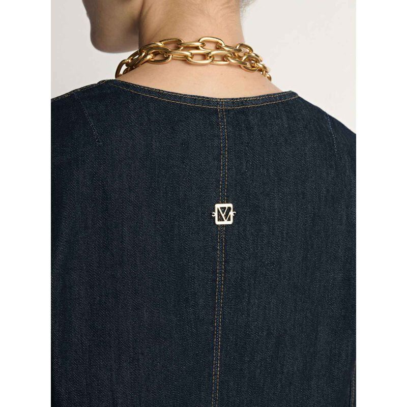 Veronika Maine Denim Cropped Jacket image number 2